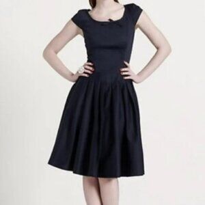 Kate Spade “Looking For The Silver Lining” Navy Bow Dress.  Sz 2
